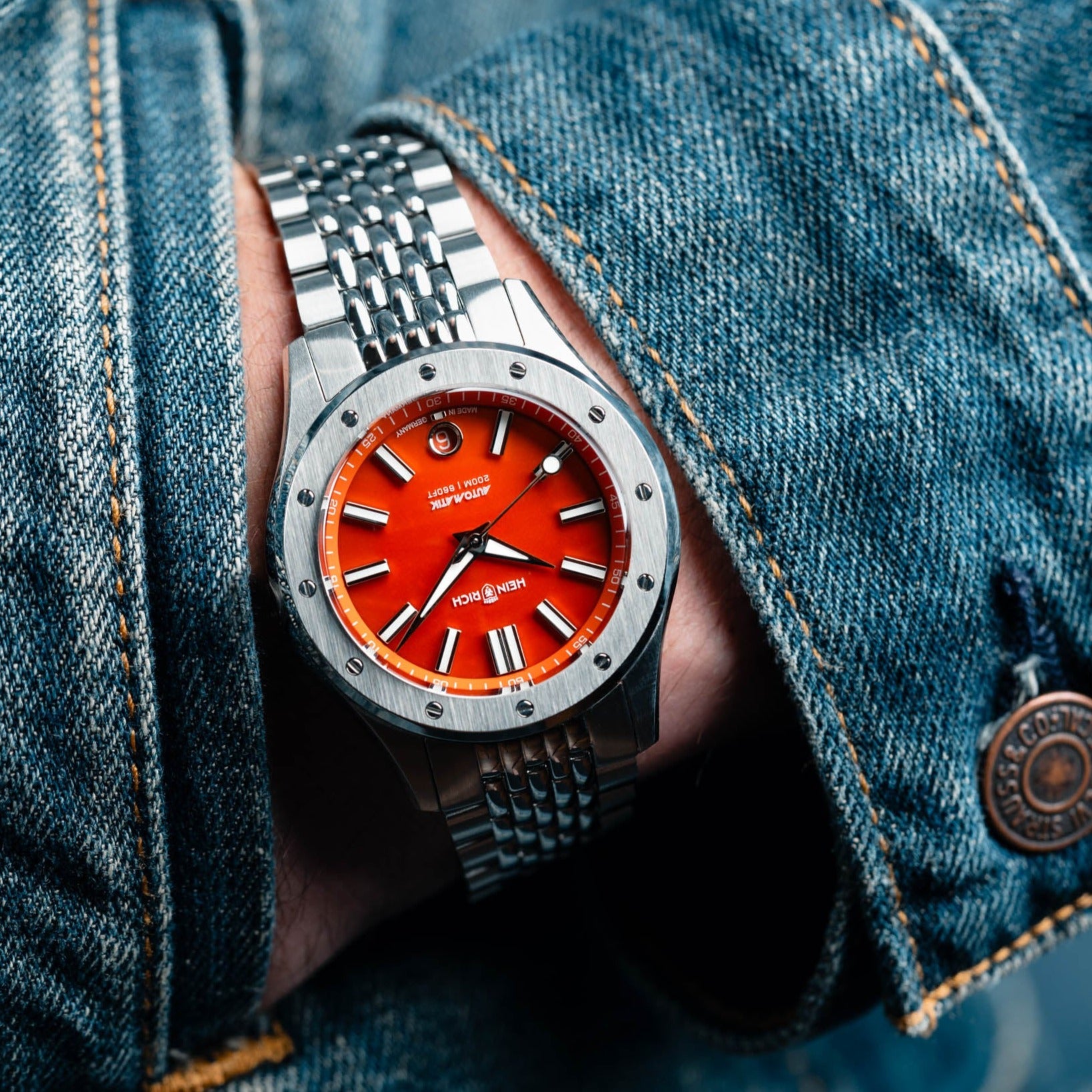 Helicoprion Carnelian & Lapis Lazuli - HEINRICH watches